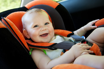 Child in a car seat